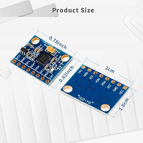 image for EC Buying GY-521 MPU6050 3 Axis Accelerometer Gyroscope Module,6DOF 3-