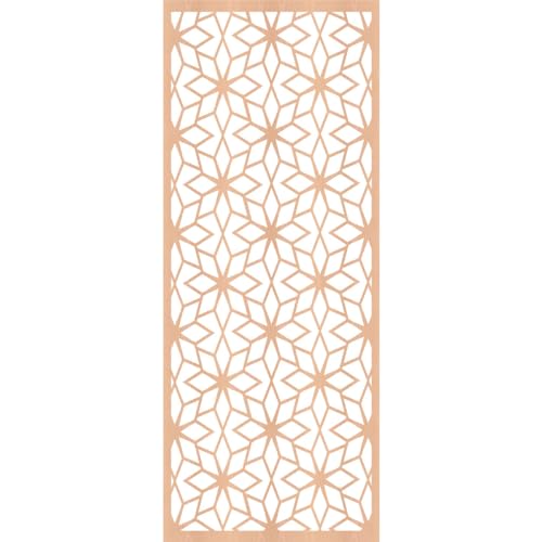 Image of Lake Decorative Pierced Fretwork Wood Wall Panels, 11 3 /8 inchW x 29 3 /8 inchH x 1 /4 inchT, Alder