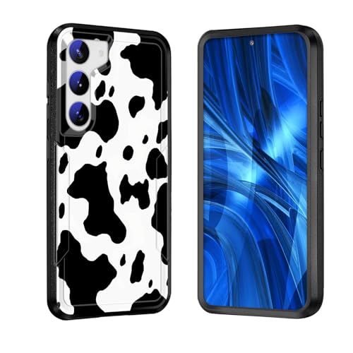 JHYYTUJTYP for Galaxy S24 Case,[Military Grade Drop Tested] Heavy-Duty Tough Rugged Shockproof Protective Case for Samsung Galaxy S24 6.2" 2024,Cow Print - image 1