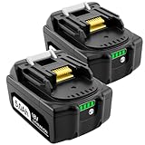 UGLOEY 2 Pack BL1850B 18 Volt 5.0Ah Batteries Replacement for Makita 18v Battery