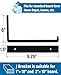 LEOPO 10 inch Shelf Brackets 6-Pack ,1/5 inch Thick Heavy Duty Industrial Bracket for DIY Floating Shelf Support, Black Coated Wall Shelf Support, 9.25” x 6” x 1.5”
