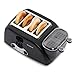 West Bend TEM4500W Egg & Muffin Toaster, 4-Slice, Black (Discontinued