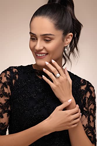 925 Sterling Silver Ring With Freshwater Pearl, Multi Textured Wire, Vintage Look Stylish, Hypoallergenic, Nickel And Lead-Free, Artisan Handcrafted Designer Collection, Made In Israel (Size 5-11) #TOP3