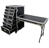 Harmony Cases HC-drawerC Portable Rolling 7 Drawer Production Vendor Show Work Case Table