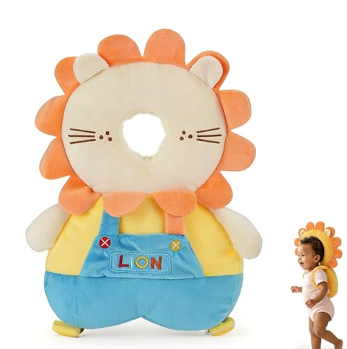 Protege Tete Bebe Chute AUEJACKY Casque Bebe Antichoc Protection, Casque Anti Chute Bebe, Pour Bébé De 4 à 24 Mois Marche Rampante, Réglable Casque Bebe Anti Choc Protection dDe La－Rose, Papillon. (I)