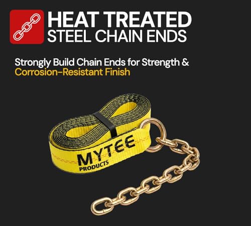 Mytee Products Roll Back Tie Down System Chain Ends 8 Point Tie Down Kit for Car Hauler Carrier Tow Truck - 14ft by Mytee Products - Image 6