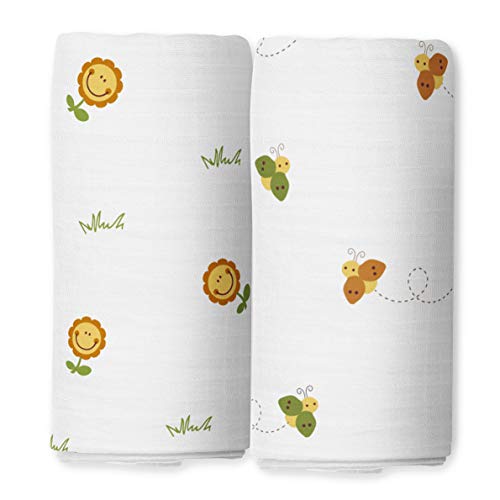 Image of The White Cradle Muslin Swaddle for Newborn Baby, Organic Cotton Wrap White