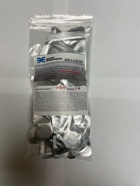 Chlorine Dioxide 20 Gram Tablets - 10 Pack - Quick Release Odor Eliminator
