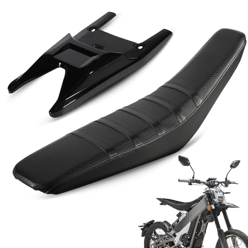 Image of Dirt Bike Rear Fender + Seat Cover for Talaria XXX X3, Electric Dirt Bike Soft Seat Cover Compatible Fit for Taparia X3 Ribbed Easy Installation Black