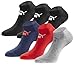 Produktbild PUMA Sneakersocken 18 Paar Pack Statement Edition - Damen und Herren - Black-Blue-Red-Grey - Gr. 43-46