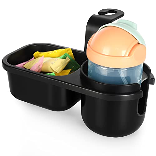 Accmor Car Headrest Seat Back Organizer Cup Holder Snack Tray, 2 In 1 Universal Car Seat Back Tray Organizer With Drinks Holder, Non-Slip Grip Clip Vehicle Seat Back Tray For Kids Adults #TOP2