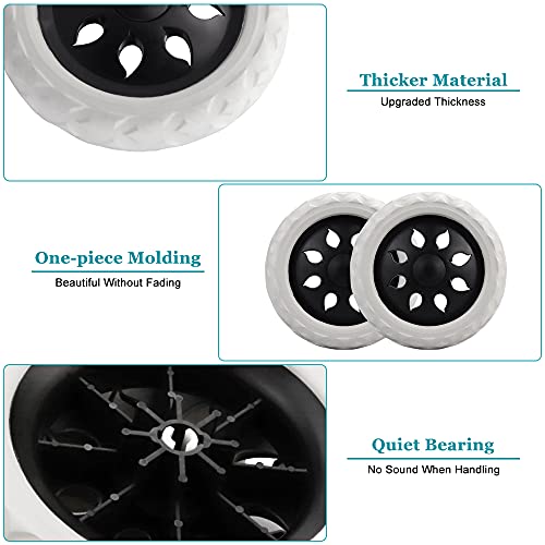 TANCUDER 2 Pezzi Ruote per Carrello della Spesa