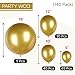 PartyWoo Gold Balloons 140pcs Different Sizes of 18 12 10 5 Inch Gold Balloon Arch Kit Garland for Birthday Wedding Anniversary Baby Shower Graduation Retirement Casino Party Decorations Gold-G101