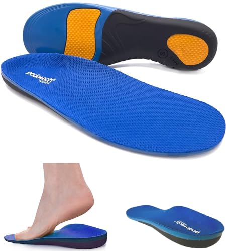 FasciaFix Plantar Fasciitis Insoles - Heel Pain Relief and Control for Flat Feet Also Help with Supination - Arch Support for Men and Women - Recommended by Physios