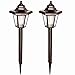 Solar Christmas Decorations Lights Outdoor Decorative Pathway Light Holiday Last-minute Deals of the Day Sogrand Garden Path Stake Warm White LED Walkway Lighting for Yard Driveway Landscape 2Pack