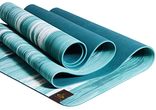 Heathyoga Rubber Yoga Mat Non Slip Unbeatable Wet-Grip Progrip Yoga Mat, Double-Sided High Density Hot Yoga Mat, 72”X 24” Non Slip Yoga Mats For Hot Yoga, Ashtanga, Bikram #TOP1