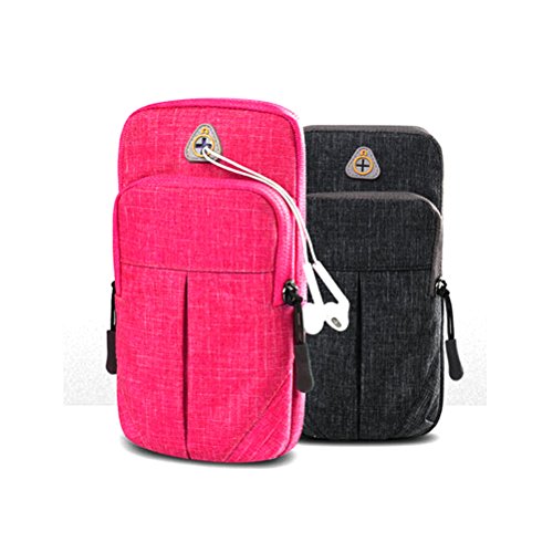 Excuty Brazalete Bolsa de deportes al aire libre para hombres y mujeres fitness running muñecas bolsa para iPhone X/8/5/6/6 Plus/6S/6S Plus/7/7 Plus/Samsung Huawei