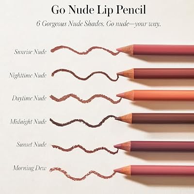 RMS Beauty Go Nude Lip Pencil Creamy Long-Lasting Lip Liner for Great Definition | Natural Matte Finish | Nourishing, Hydrating Formula | One Size