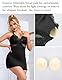 ohmydear Dessous Damen Sexy Unterwäsche Spitze Negligee Damen Sexy mit BH-Polster V Ausschnitt Nachthemd Curvy Nachtwäsche Babydoll Nachtkleid Schwarz