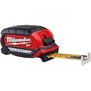 Milwaukee 4932464600 Magnetic Tape Measure 8/27 , Red