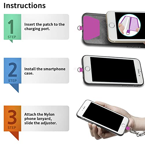 image for SS Crossbody Phone Lanyard,Adjustable Detachable Neck Cord Cell Phone 