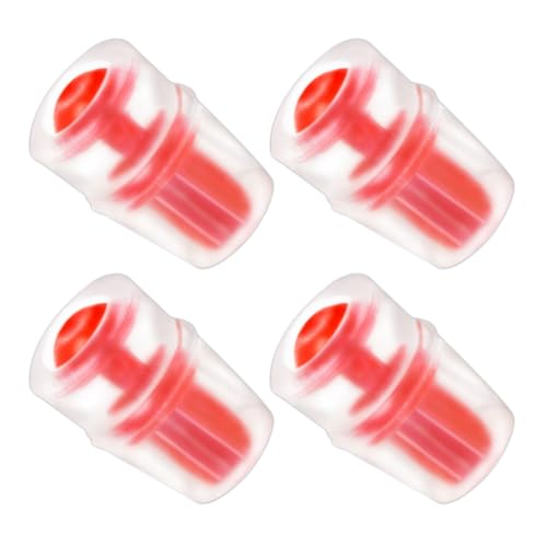 HAVANSIDY 4-Pack Silicone Bite Valve Replacement Nozzles Compatible with Osprey Hydration Bladders, Hydraulics Bite Valve Replacement for Water Reservoir - Red Valve Sheaths