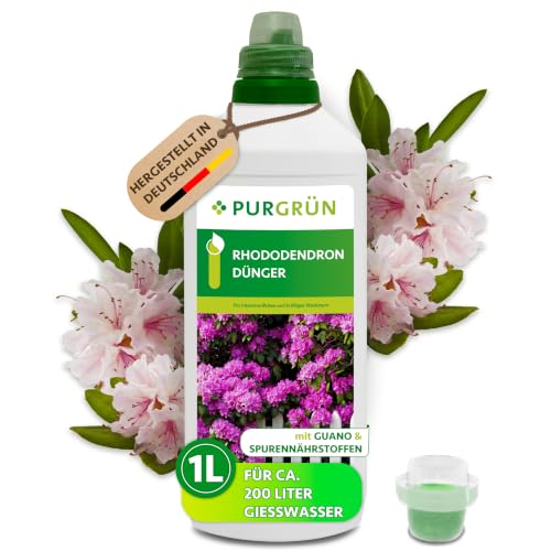 Purgrün® Rhododendrondünger 1 Liter – Wunderelixier für...