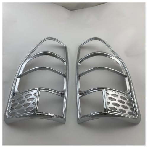 Cubierta de luz trasera ABS cromada para Isuzu D-Max 2003-2006 de tipo pasta plateada 4