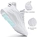 CMNZHK Mens Running Shoes Fashion Sneakers Tennis Walking Casual Athletic Lightweight Breathable Workout Non Slip Gym Comfortable Shoes White Size12.5
