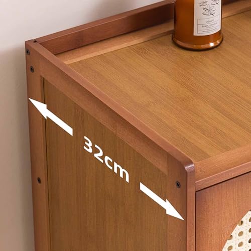 Meuble de rangement en bambou et rotin d'intérieur simple et durable