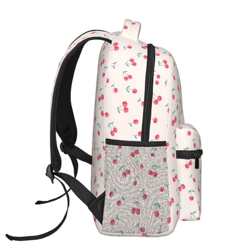 Mochila básica duradera de 20 x 29 x 40 cm con estampado de cerezas dulces 3