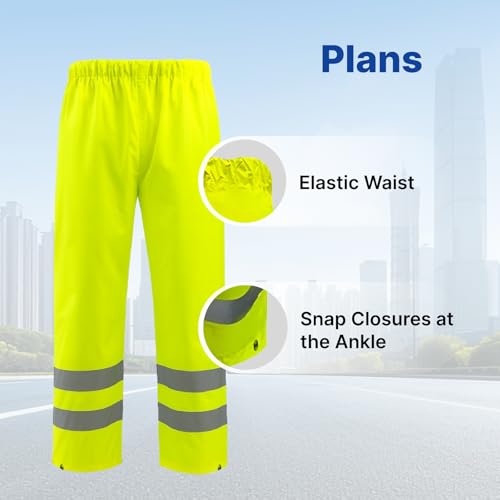 NORTHSKY Hi-Vis Reflective Rain Suit Waterproof Safety Rain Jacket Rain Gear for Men and Women Fishing Outdoor Work Raincoats - Image 6