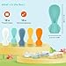 Universal Baby Food Pouch Spoon Attachment - 10 Pack, Silicone Baby Spoons for Pouches, Travel-Friendly Baby Food Squeeze Pouch Spoon