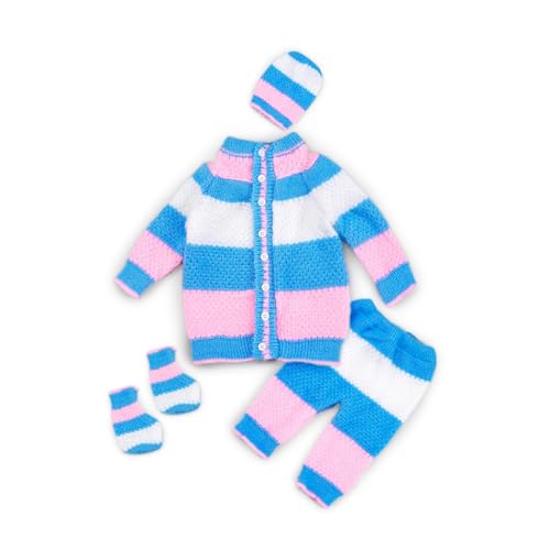 Only 4 Baby Woolen Round Neck Front Open Sweater with Pyjami Cap and Pair of Booties for Unisex Infants, Toddler, New Born Baby Boys/Girls