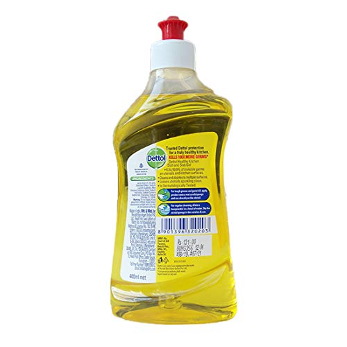 Dettol Kitchen Dish and Slab Gel - 400 ml (Lemon Fresh) - Image 8 thumbnail