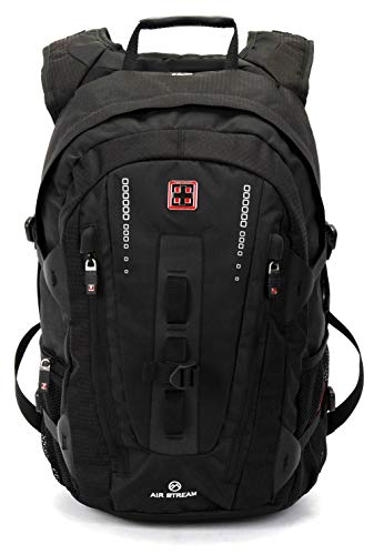 Preisvergleich Produktbild Swissbags Multifunktionale Laptop Rucksack Schule Reise Business (Schwarz VERBIER 36L)