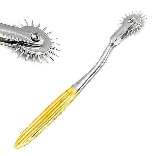 Pc Rotating Spur Gold Wartenberg Pinwheel Chrome Plated Good Quality