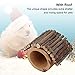 Wooden Hamster Tree Hole with Roof, Applewood Pet Hideout Tunnel Ferret Crab Shelter Play Rest Ladder for Small Animal Pets