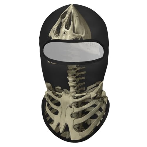 Pasamontaña esquelético para hombre y mujer, máscara facial transpirable con protección solar para senderismo, ciclismo, correr y conducir miniatura 7