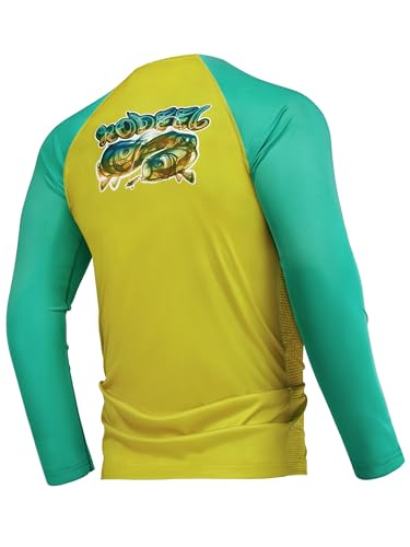 Rodeel Men's Fishing Shirts for Men Long Sleeve Wicking Fabric UPF 50 Sun Protection Performance Shirt2