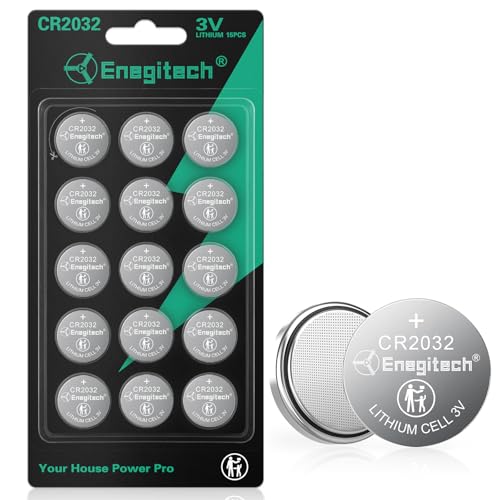 Enegitech CR2032`E{^dr RC` CR2032 `Edr 3V d CXhAx Rs[^ R v ̏dv [ ^dq@pRC`dr 15Zbg