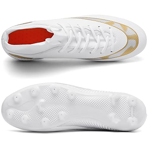 Airfashon Men's Soccer Cleats Professional Football Boots High-Top Outdoor Indoor Athletic Futsal Training Sneaker #TOP3