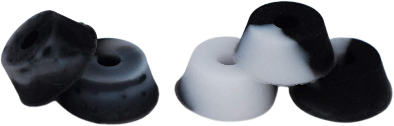 Bubble Bushings Pro Duro Series in Black and White Swirl - Extra Loose (51A) - Custom Molded Fingerboard Tuning