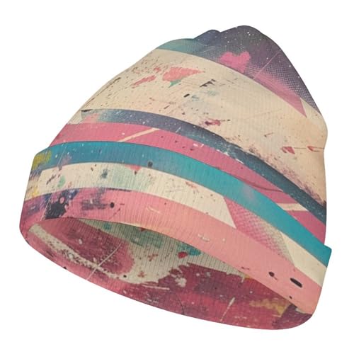 Purple PaisleyChildren's Polyester Knitted Hat, Easy to Travel