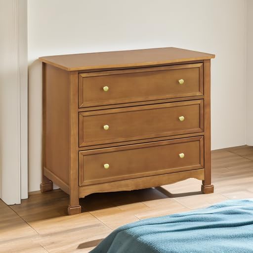 Ebony Horizontal Double Nursery Dresser with 6 Spacious Drawers