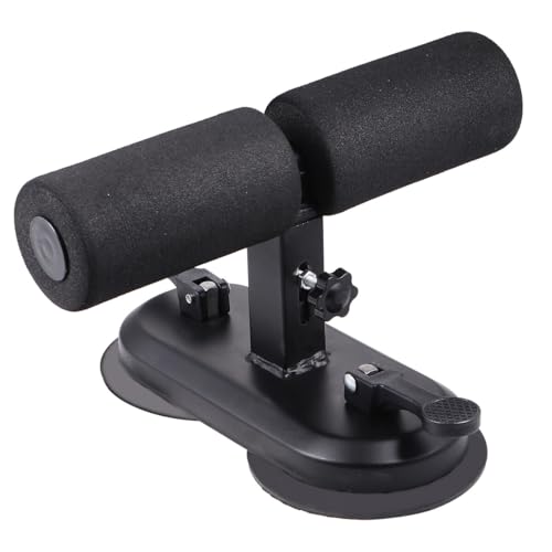 Alipis Crunches hilfe Sit up Assistent mit Verstellbarem Saugnapf Bauchmuskeltrainer zur Fettreduktion Am Bauch Kompaktes Fitnessgerät für Zuhause Schwarz Geeignet für Männer und Frauen