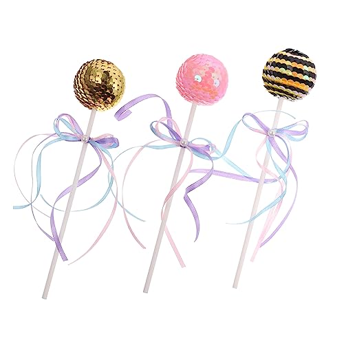 VILLFUL 9 Unidades Plugin bolo lantejoulas topo bolo aniversário Pirulitos frutas festa aniversario