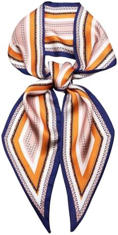 QIUTIMIY Silk Like Scarf for Women Neck Scarf Satin Scarves for Hair Tie Fashion Purse Scarves for Handbags Charm Accessories