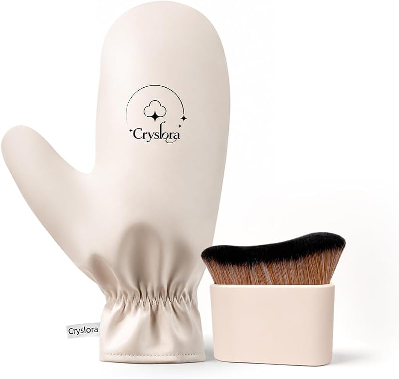 Luva aplicadora para autobronzeador Cryslora com escova