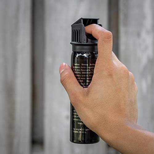 Police Magnum Pepper Spray Self Defense- Max Strength Portable Canister- 4 Ounce Flip Top (Stream) #TOP4